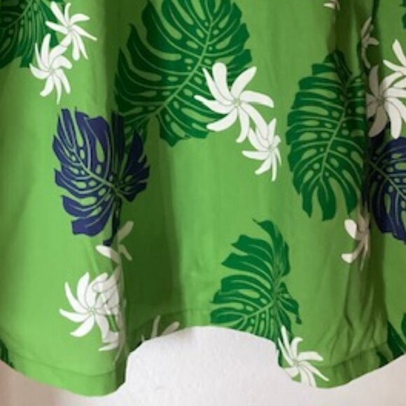 HAWAII MD FASHION MADE MENS ALOHA RESORT BEAUTY MONSTERA TAHITIAN JASMINE 2XL - Picture 6 of 10